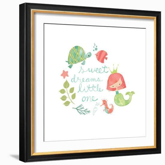 Under the Sea Sweet Dreams-Heather Rosas-Framed Art Print