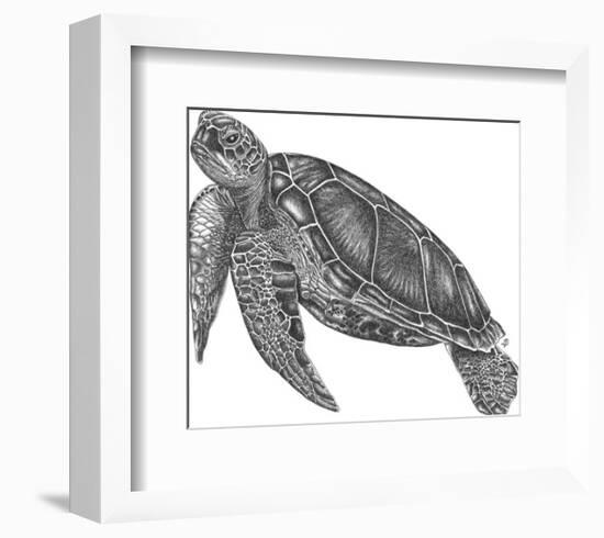 Under The Sea - Turtle-Lucy Francis-Framed Art Print