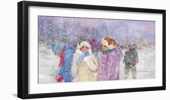 Under the Snow Flakes-Hélène Léveillée-Framed Art Print