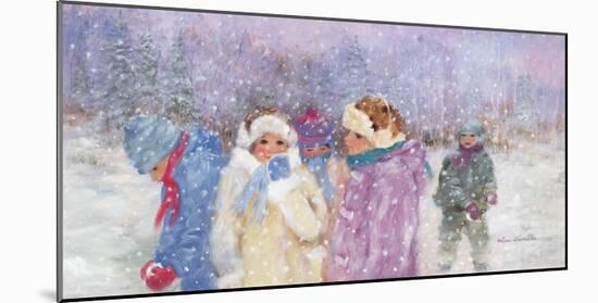 Under the Snow Flakes-Hélène Léveillée-Mounted Art Print