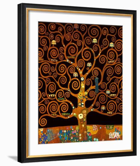 Under the Tree of Life-Gustav Klimt-Framed Premium Giclee Print