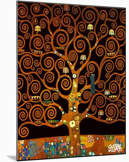 Under the Tree of Life-Gustav Klimt-Mounted Premium Giclee Print