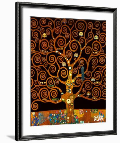 Under the Tree of Life-Gustav Klimt-Framed Premium Giclee Print