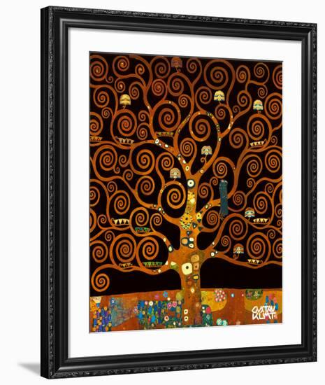 Under the Tree of Life-Gustav Klimt-Framed Premium Giclee Print