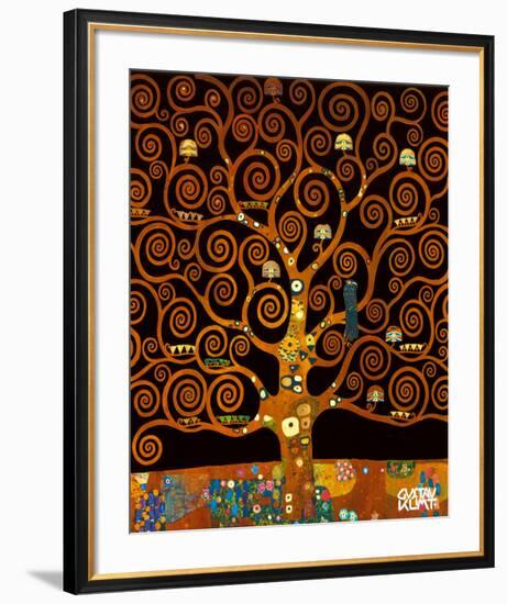 Under the Tree of Life-Gustav Klimt-Framed Premium Giclee Print