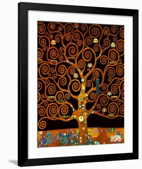 Under the Tree of Life-Gustav Klimt-Framed Premium Giclee Print