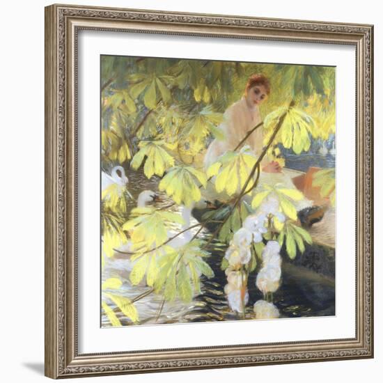 Under the Tree-Gaston De Latouche-Framed Giclee Print