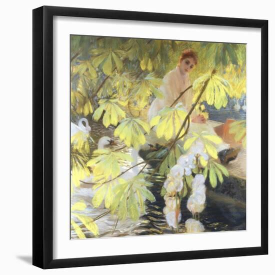 Under the Tree-Gaston De Latouche-Framed Giclee Print