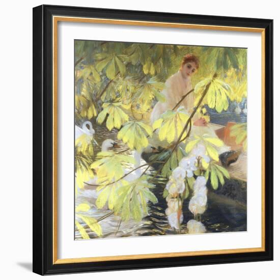 Under the Tree-Gaston De Latouche-Framed Giclee Print