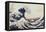 Under the Wave Off Kanagawa, 1831-1834-Katsushika Hokusai-Framed Premier Image Canvas