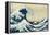 Under the Wave, Off Kanagawa-Katsushika Hokusai-Framed Stretched Canvas