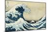 Under the Wave, Off Kanagawa-Katsushika Hokusai-Mounted Art Print