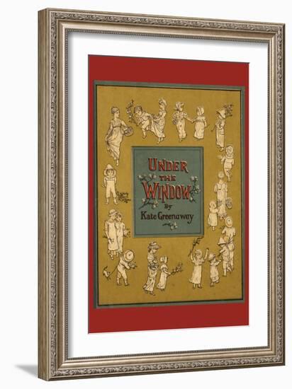 Under the Window-Kate Greenaway-Framed Art Print