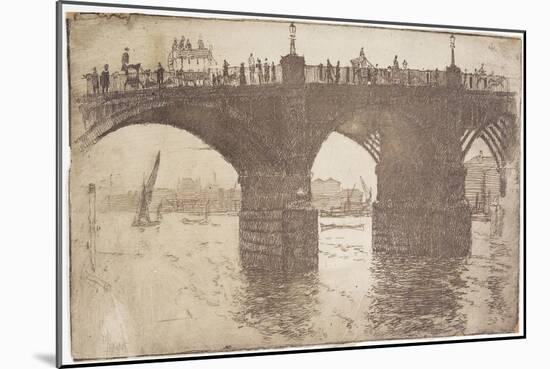 Under Vauxhall Bridge, 1893-Joseph Pennell-Mounted Giclee Print