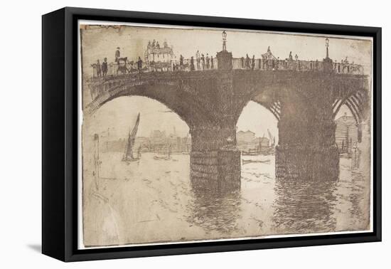 Under Vauxhall Bridge, 1893-Joseph Pennell-Framed Premier Image Canvas