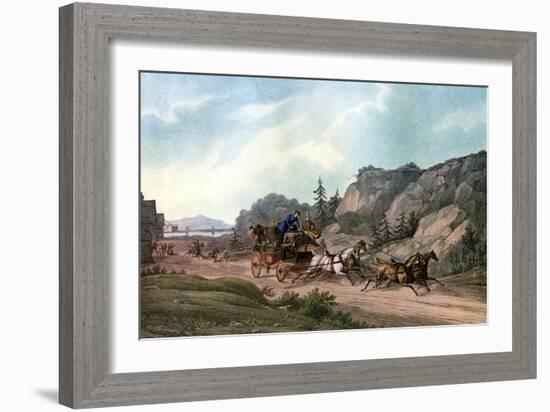 Under Weigh Without a Pilot, 1836-J Harris-Framed Giclee Print