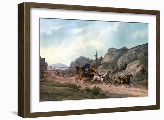 Under Weigh Without a Pilot, 1836-J Harris-Framed Giclee Print