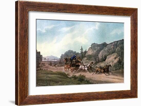 Under Weigh Without a Pilot, 1836-J Harris-Framed Giclee Print