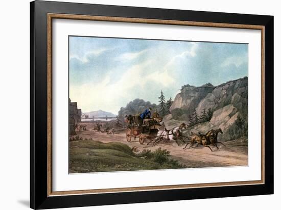 Under Weigh Without a Pilot, 1836-J Harris-Framed Giclee Print