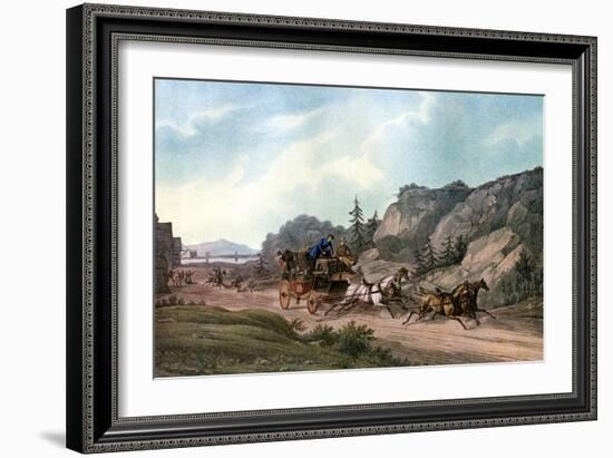 Under Weigh Without a Pilot, 1836-J Harris-Framed Giclee Print