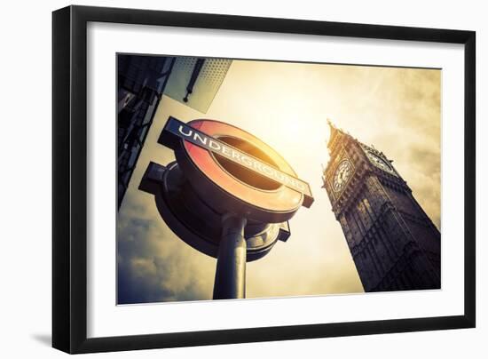 Underground and Big Ben-prochasson-Framed Photographic Print