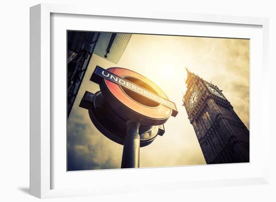 Underground and Big Ben-prochasson-Framed Photographic Print