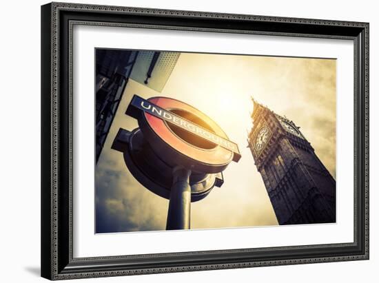 Underground and Big Ben-prochasson-Framed Photographic Print