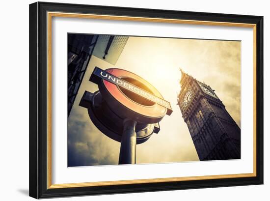 Underground and Big Ben-prochasson-Framed Photographic Print