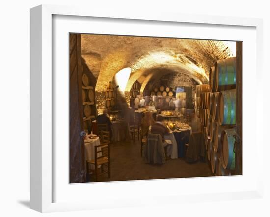 Underground Barrel Aging Room, Bodega Juanico Familia Deicas Winery, Juanico, Canelones, Uruguay-Per Karlsson-Framed Photographic Print