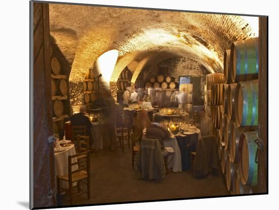 Underground Barrel Aging Room, Bodega Juanico Familia Deicas Winery, Juanico, Canelones, Uruguay-Per Karlsson-Mounted Photographic Print