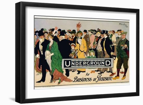 Underground Business-Vintage Apple Collection-Framed Giclee Print