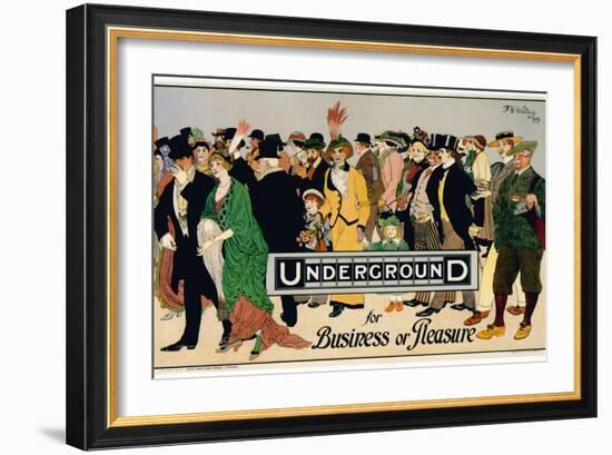 Underground Business-Vintage Apple Collection-Framed Giclee Print