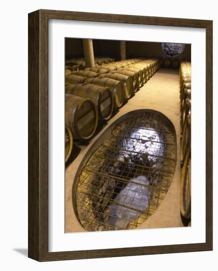 Underground Cellar, Domaine Des Verdots, Conne De Labarde, Bergerac, Dordogne, France-Per Karlsson-Framed Photographic Print