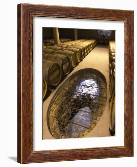 Underground Cellar, Domaine Des Verdots, Conne De Labarde, Bergerac, Dordogne, France-Per Karlsson-Framed Photographic Print