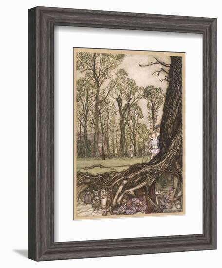 Underground Homes-Arthur Rackham-Framed Photographic Print