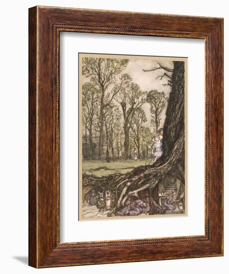 Underground Homes-Arthur Rackham-Framed Photographic Print