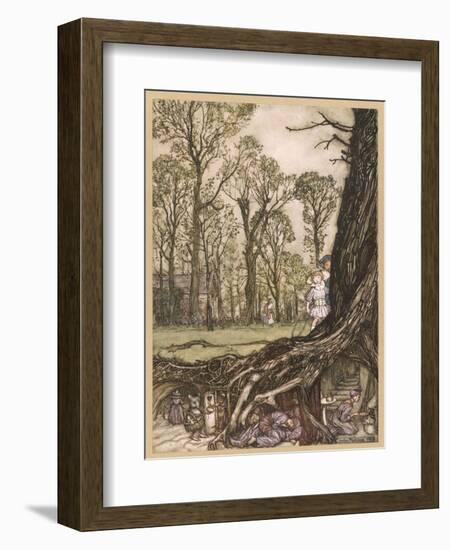 Underground Homes-Arthur Rackham-Framed Premium Photographic Print