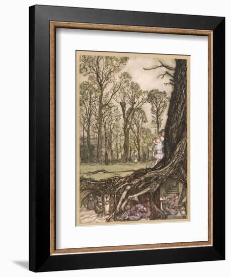 Underground Homes-Arthur Rackham-Framed Premium Photographic Print