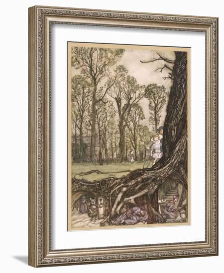 Underground Homes-Arthur Rackham-Framed Photographic Print