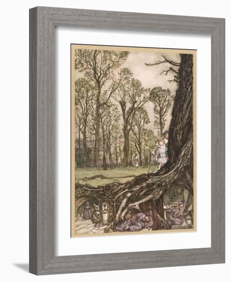 Underground Homes-Arthur Rackham-Framed Photographic Print