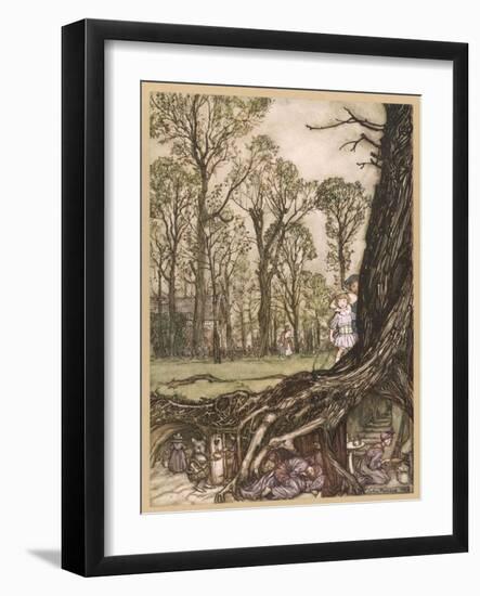 Underground Homes-Arthur Rackham-Framed Photographic Print