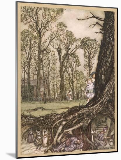 Underground Homes-Arthur Rackham-Mounted Photographic Print