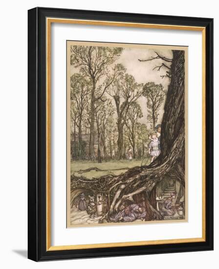 Underground Homes-Arthur Rackham-Framed Photographic Print