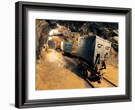 Underground Mine Tunnel, Mining Industry-TTstudio-Framed Photographic Print