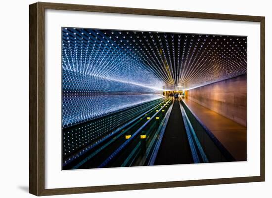 Underground Moving Walkway at the National Gallery of Art, in Washington, Dc.-Jon Bilous-Framed Photographic Print