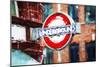 Underground Sign II - In the Style of Oil Painting-Philippe Hugonnard-Mounted Giclee Print