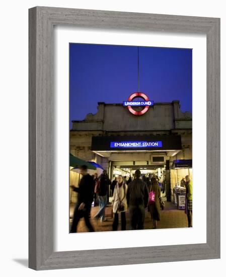 Underground Station, London, England-Neil Farrin-Framed Photographic Print