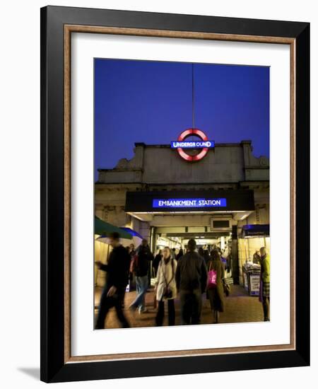 Underground Station, London, England-Neil Farrin-Framed Photographic Print