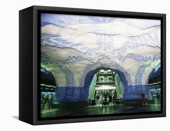 Underground Station, Stockholm, Sweden, Scandinavia-Ken Gillham-Framed Premier Image Canvas