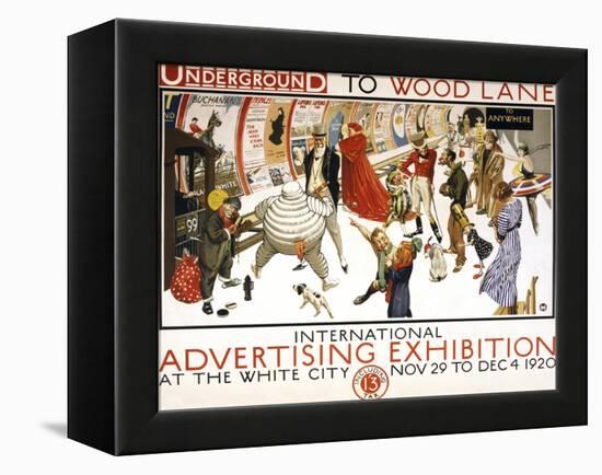 Underground to Wood Lane-null-Framed Premier Image Canvas